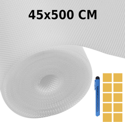 TISHVI Rectangular Pack of 1 Table Placemat(White, PVC)