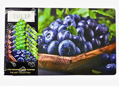 GGRASS Rectangular Pack of 6 Table Placemat(Multicolor, Polypropylene)