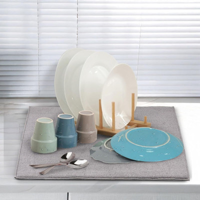 Cutting EDGE Essentials Rectangular Pack of 1 Table Placemat(Grey, Silicone)