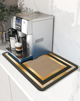 crownsmill Rectangular Pack of 1 Table Placemat(Brown, Rubber)