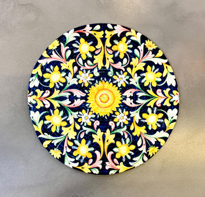 PPP Square Pack of 1 Table Placemat(Multicolor, Polyester)
