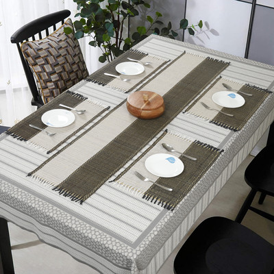 orric Rectangular Pack of 5 Table Placemat(Multicolor, River Grass)