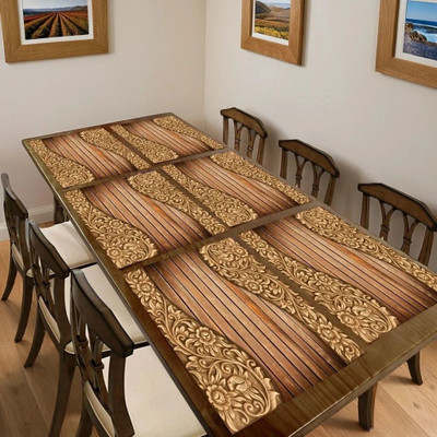 Flipkart SmartBuy Rectangular Pack of 6 Table Placemat(Beige, PVC)