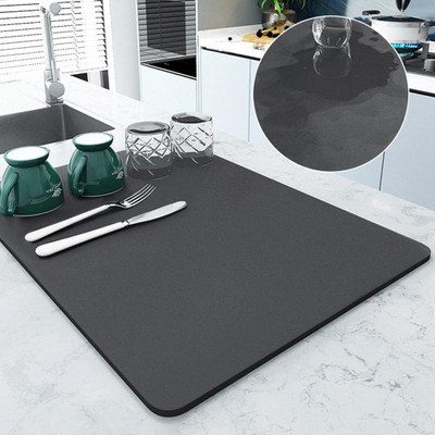 dezotring Rectangular Pack of 1 Table Placemat(Black, Rubber)