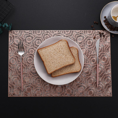 Dakshya Industries Rectangular Pack of 2 Table Placemat(Brown, PVC)