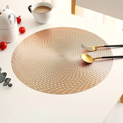 Flipkart SmartBuy Round Pack of 2 Table Placemat(Brown, PVC)