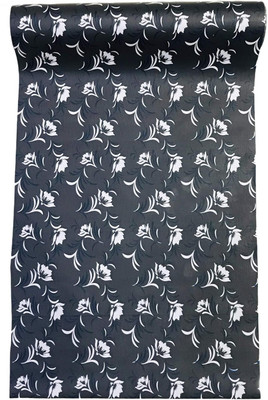 homerz Rectangular Pack of 1 Table Placemat(Black, PVC)