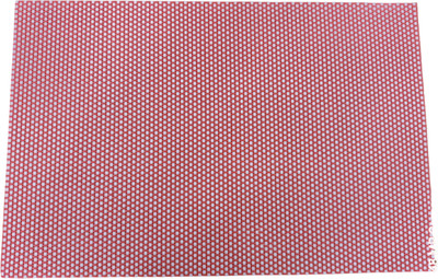 KiaraHome Rectangular Pack of 6 Table Placemat(Red, PVC)