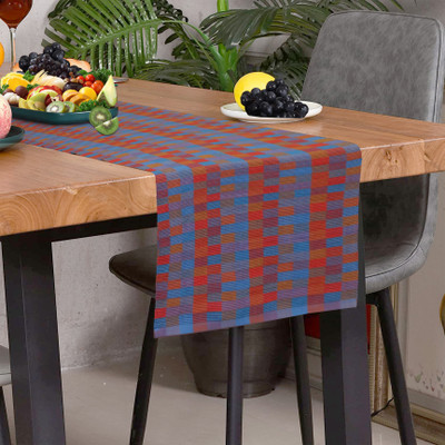 Home Colors Red 140 cm Reversible Table Runner(Cotton)