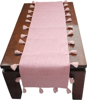 Dekor World Pink 120 cm Table Runner(Cotton)