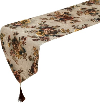 KUBER INDUSTRIES Brown 188 cm Table Runner(Cotton)