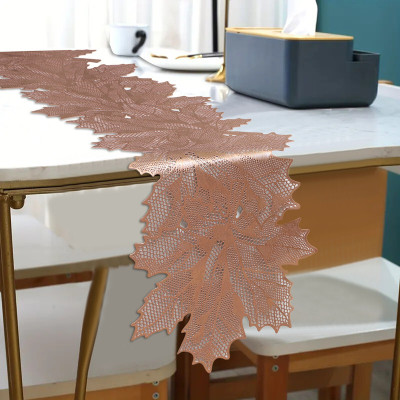 DPA Collection Brown 150 cm Table Runner(PVC)