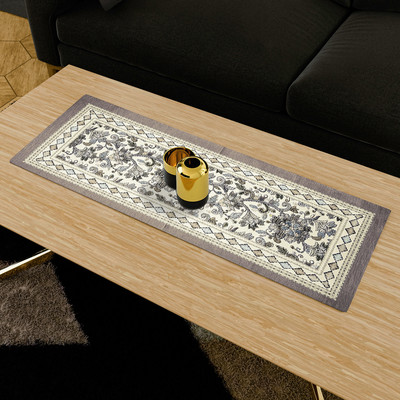 KUBER INDUSTRIES Multicolor 91 cm Reversible Table Runner(Velvet)