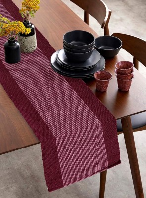 Humble Maroon 182 cm Reversible Table Runner(Cotton)