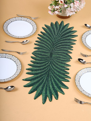 Aaditya Exports Green 91.44 cm Table Runner(Polyester)
