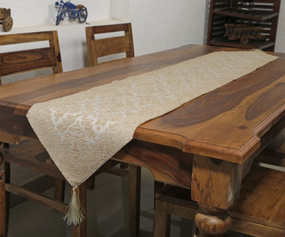 Sunrise Beige 182.88 cm Table Runner(Polyester)