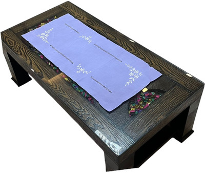 MONKDECOR Blue 84 cm Table Runner(Linen)