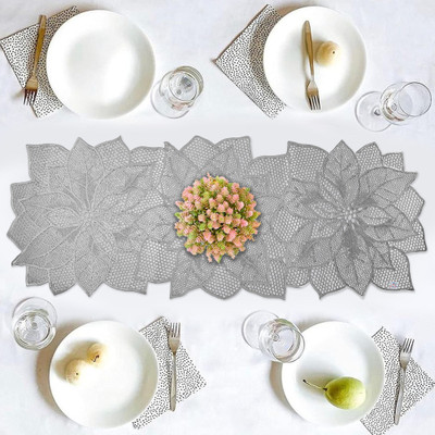 Heart Home Silver 92 cm Table Runner(PVC)