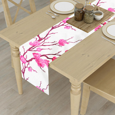 Hims Pink 152 cm Reversible Table Runner(Polyester)