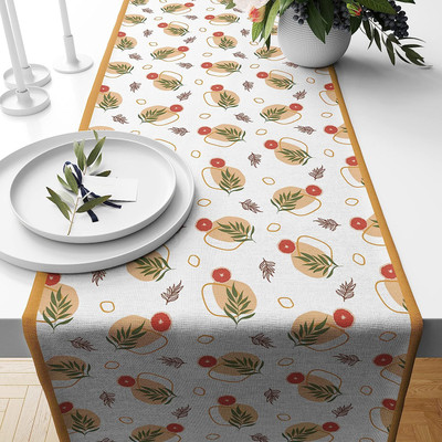 ASTITVA Multicolor 180 cm Table Runner(Cotton)