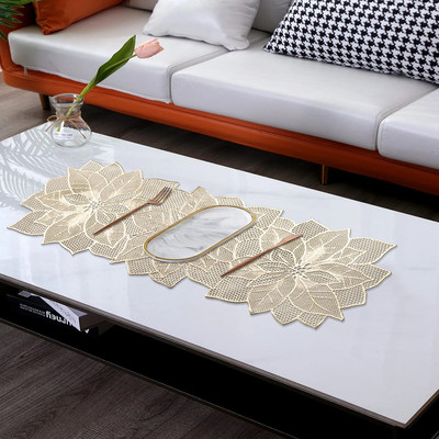 DPA Collection Gold 91 cm Table Runner(PVC)