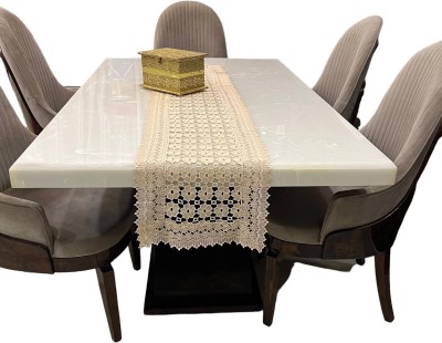 TANLOOMS Gold 177 cm Table Runner(Cotton)