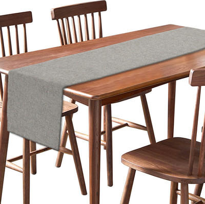 KUBER INDUSTRIES Grey 182 cm Table Runner(Cotton)