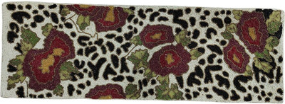 Z SS E COLLECTION Brown, White 90 cm Reversible Table Runner(Polyester)