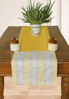 Dekor World Yellow 180 cm Table Runner(Cotton)