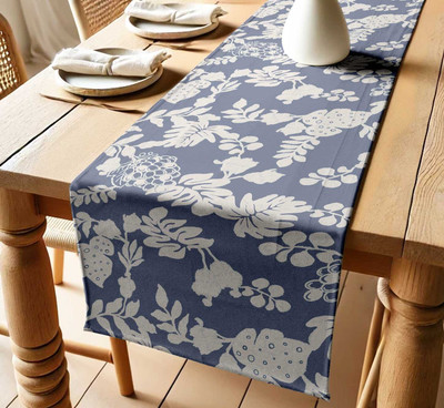 Vargottam Grey 152 cm Table Runner(Cotton)