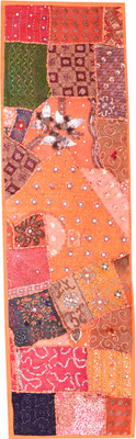 Ravaiyaa - Attitude Is Everything Orange 155 cm Table Runner(Cotton)