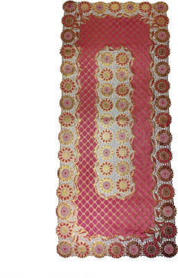 SHRI MAHAVIR IMPEX Multicolor 80 cm Table Runner(PVC)