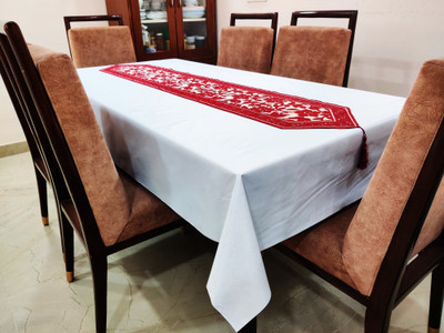 Groki Red 182.8 cm Table Runner(Cotton)