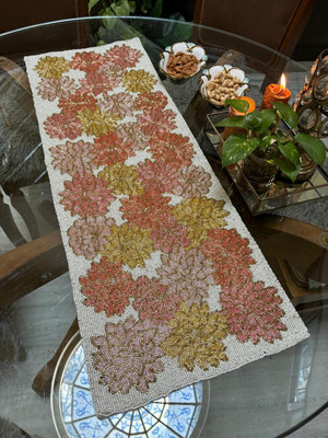 AMIGOSSTUDIO Multicolor 91 cm Table Runner(Polyester)