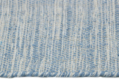 Waco creation Blue 35 cm Reversible Table Runner(Cotton)
