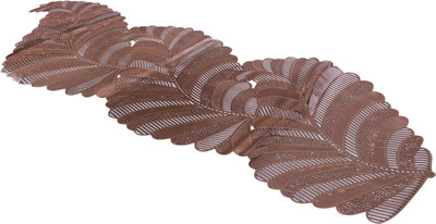 KUBER INDUSTRIES Gold 91 cm Reversible Table Runner(PVC)