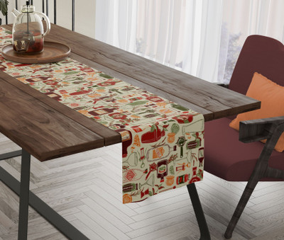 Home Colors Multicolor 152 cm Table Runner(Cotton)