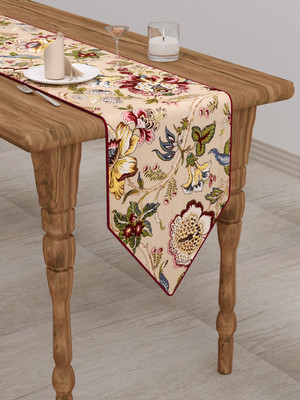 CLASIKO Multicolor 182 cm Table Runner(Cotton)