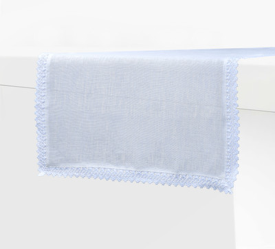 Haiku Homz White 140 cm Table Runner(Cotton)