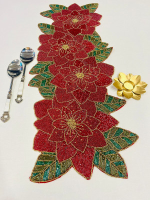 MFU-MADE FOR YOU Red 91.44 cm Table Runner(Polyester)