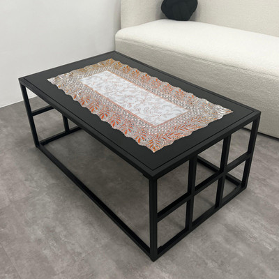 Dakshya Industries Gold 80 cm Table Runner(Vinyl)