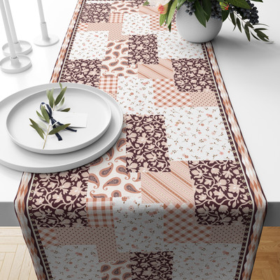 SUBHUSHA Multicolor 178 cm Table Runner(Polyester)