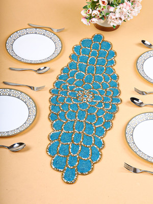 Hawamahal Multicolor 90 cm Table Runner(Polyester)