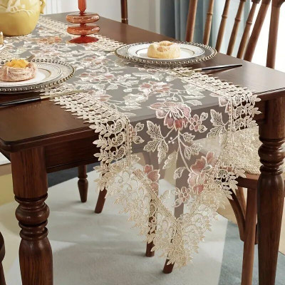DECOLOGY Pink 177 cm Table Runner(Polyester)