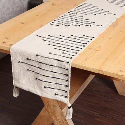 Impression Hut Multicolor 218.4 cm Reversible Table Runner(Cotton)