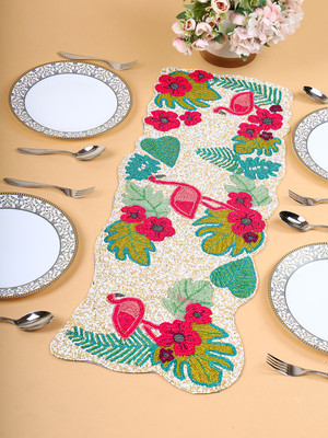 Aaditya Exports Multicolor 91.44 cm Table Runner(Polyester)