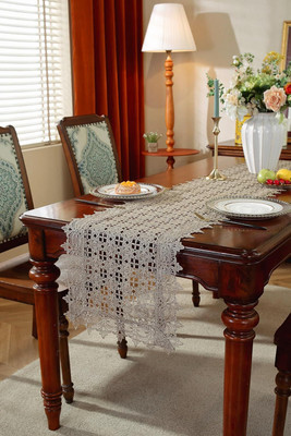 Jeweave Brown 177 cm Table Runner(Cotton)