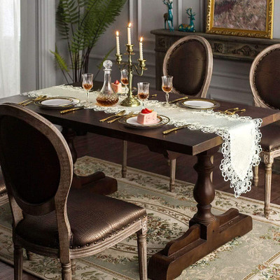 TANLOOMS Multicolor, White 177.8 cm Table Runner(Polyester)