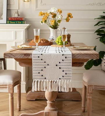 dithreadedcraft Multicolor 91 cm Table Runner(Cotton)