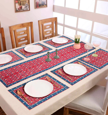 PLIVANA Red 72 cm Table Runner(Polyester)